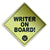 "Writer on Board" Magnet